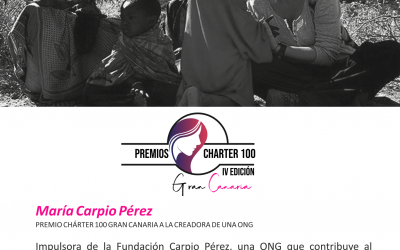 María Carpio Pérez, Premio Charter 100 Gran Canaria 2019