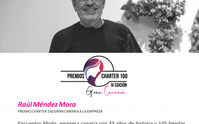 Raúl Méndez, Premio Charter 100 Gran Canaria 2019